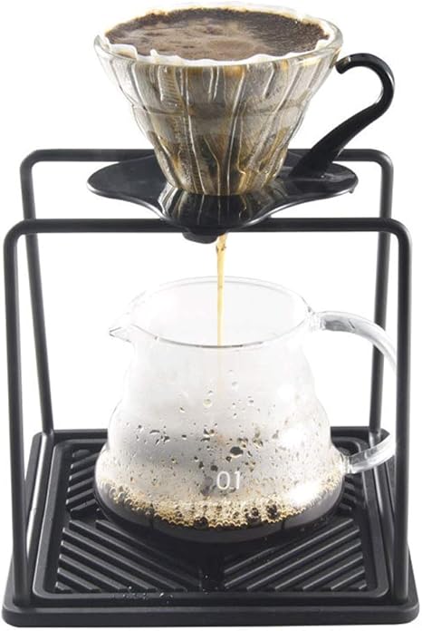 Amazon コーヒースタンド コーヒードリッパー カップラック 1 2人 2 4人用 コーヒーフィルターカップに適用 黒 銅色 ブロンズ コーヒー用品 オンライン通販