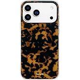 SCORPIFY for iPhone 17 Pro Max Case [Compatible with MagSafe] with Brown Tortoise Shell Design, Cute Brown Magnetic Phone Cover for Women Girls, Slim Shockproof Bumper