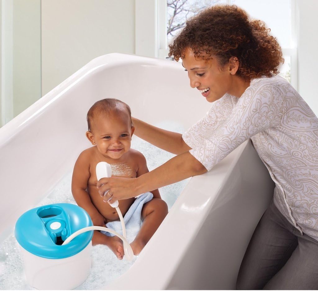 infant tub with sprayer