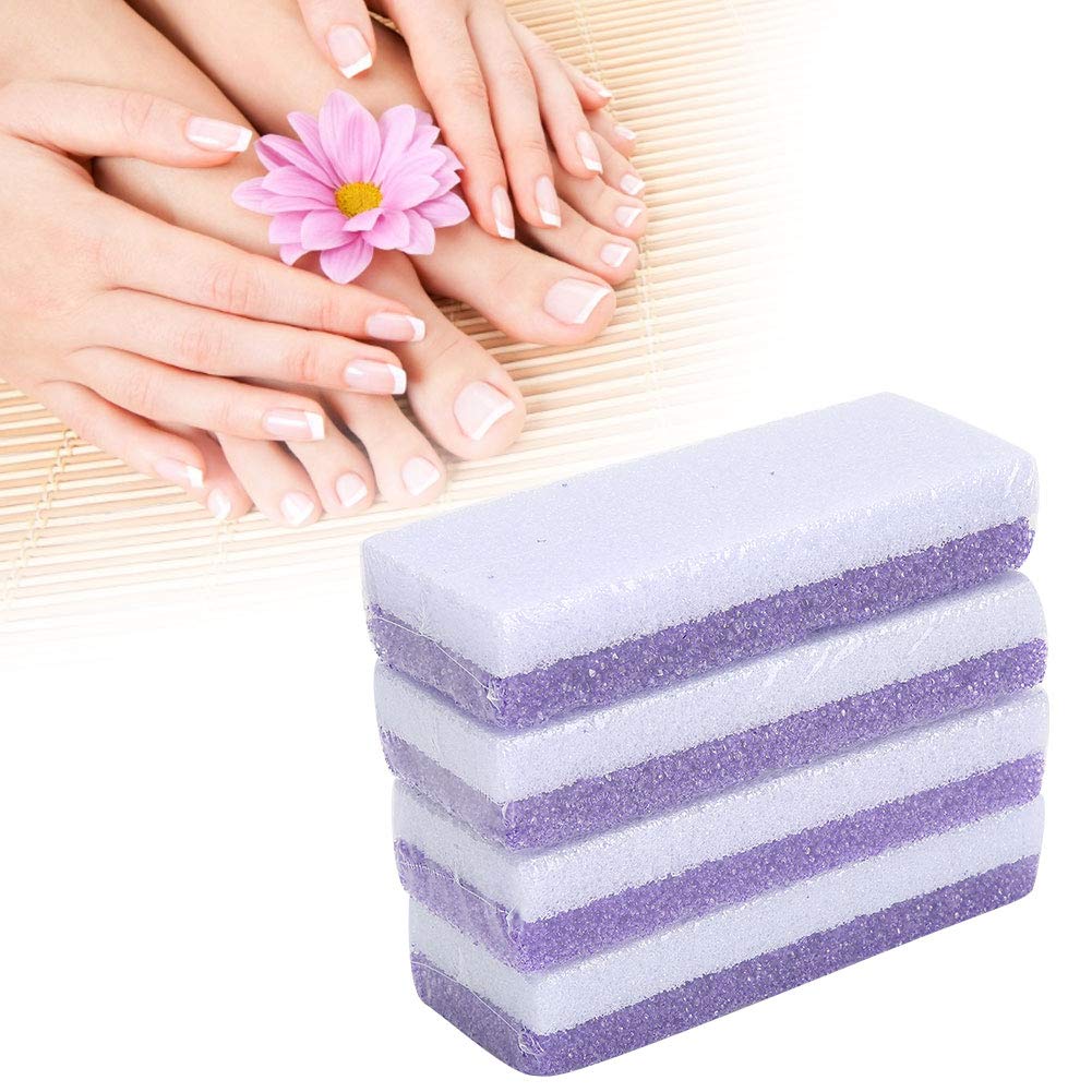 Foot Pumice Stone for Feet Hard Skin, Callus Remover and Foot Scrubber & Pedicure Exfoliator Tool, Professional Foot File Exfoliation Stone to Remove Dead Skin, Pack of 4