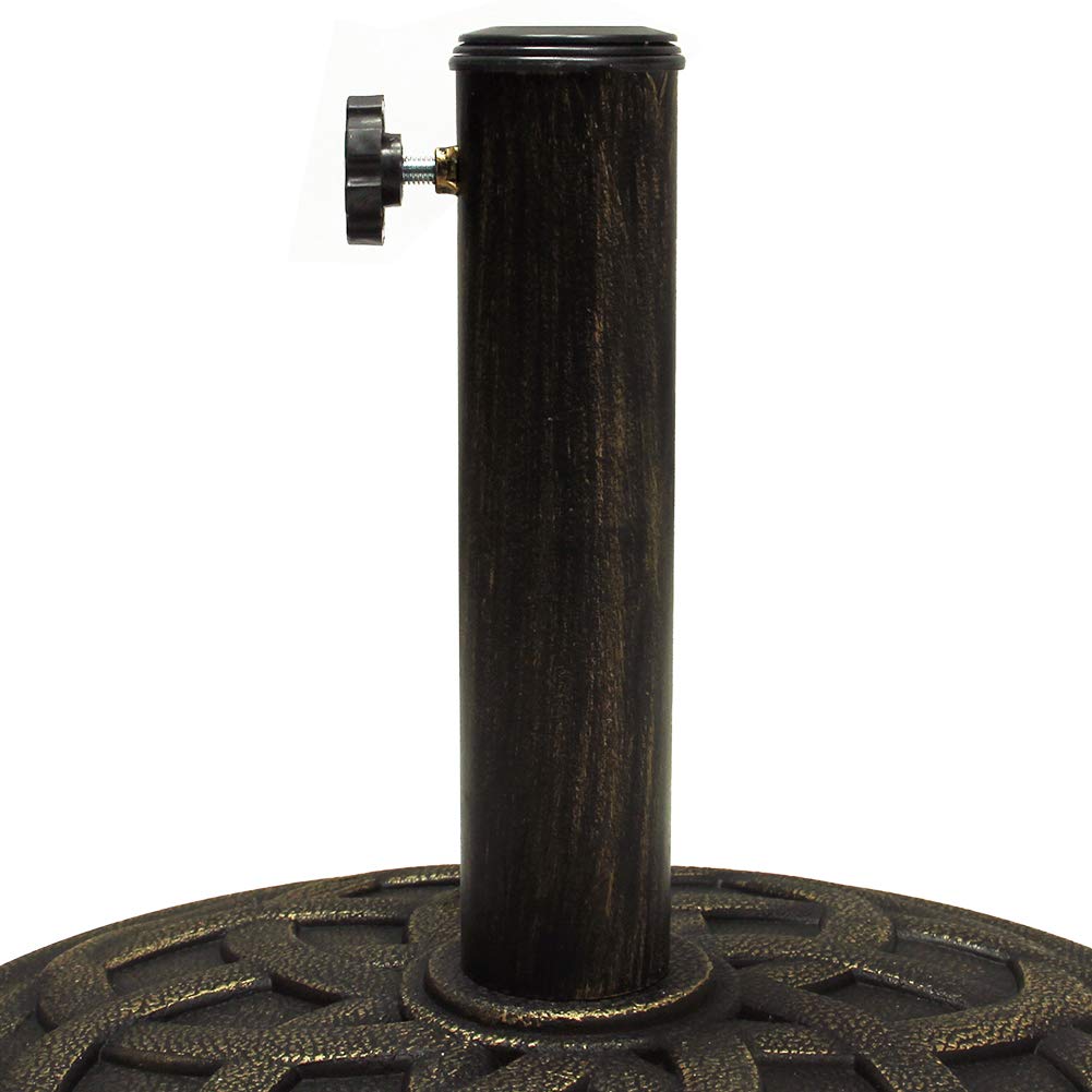 Blissun 22lb Patio Market Umbrella Base Heavy Duty Outdoor Stand Patio Lawn Garden Patio Furniture Accessories