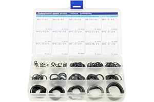 Hlsicnalm 3-25mm Wave Spring Washers Assortment Kit Elastic Washers Assortment Kit Tri- Washer Bearing Wave Pad Kit