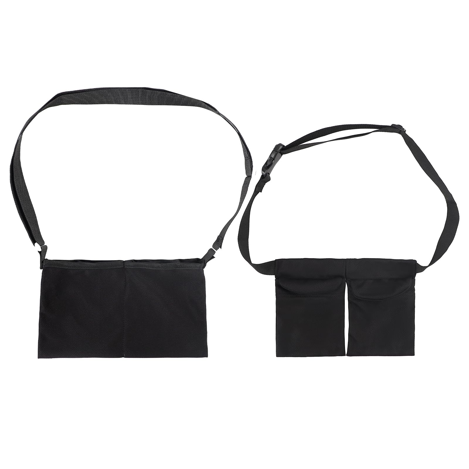 JIAHG Adjustable Drainage Bag Mastectomy Drainage Pouch with Shower Bag Breast Surgery Drain Tube Holder Recovery Support Drain Carrier Belt (Black, Adjustable)