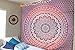 Madhu International Pink Ombre Mandala Tapestry Hippie Cotton Tapestries Psychedelic Indian Traditional Wall Decor Tapestry Bohemian Wall Hangings Queen Size Boho Tapestry For Living Room Dorm Decor