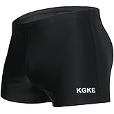 KGKE Mens-Swim-Jammers Athletic-Swimwear Quick-Dry-Shorts Durable-Team-Swimsuits - Drawstring Competition Swimming UPF50+