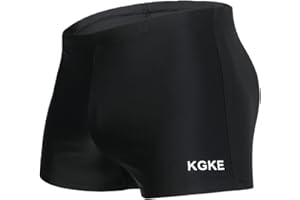 KGKE Mens-Swim-Jammers Athletic-Swimwear Quick-Dry-Shorts Durable-Team-Swimsuits - Drawstring Competition Swimming UPF50+
