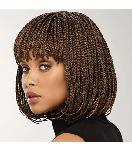 Amazon.com: SOKU Box Braid Wig, Twist Short Braided Wigs for  display picture 1