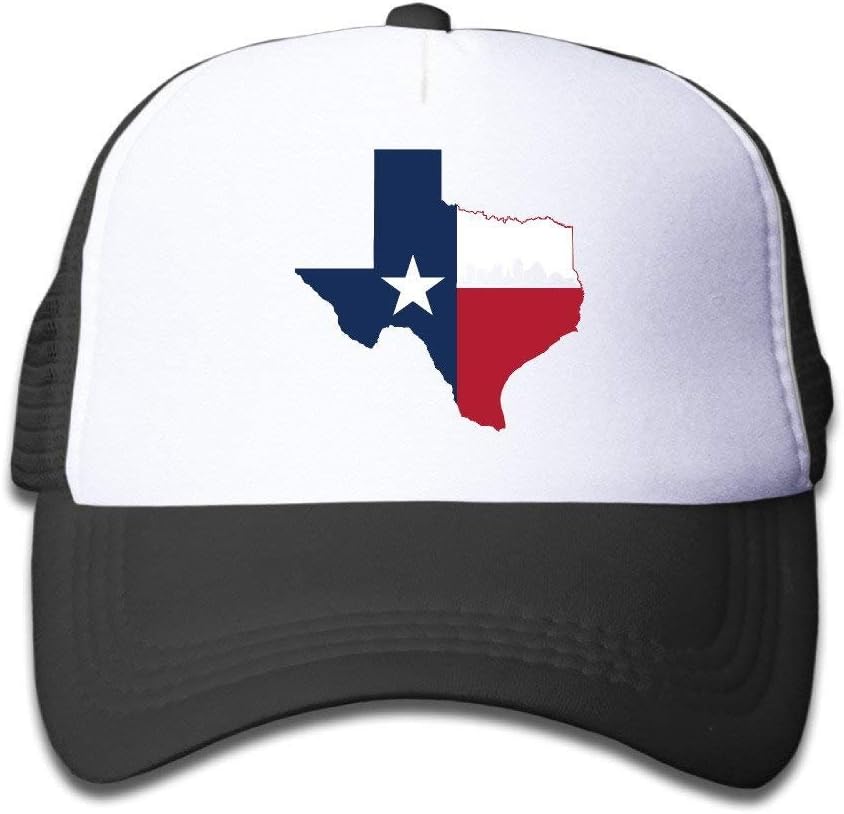 SAMYA Adjustable Caps Children Texas Flag Austin City Skyline Trucker Mesh Hats