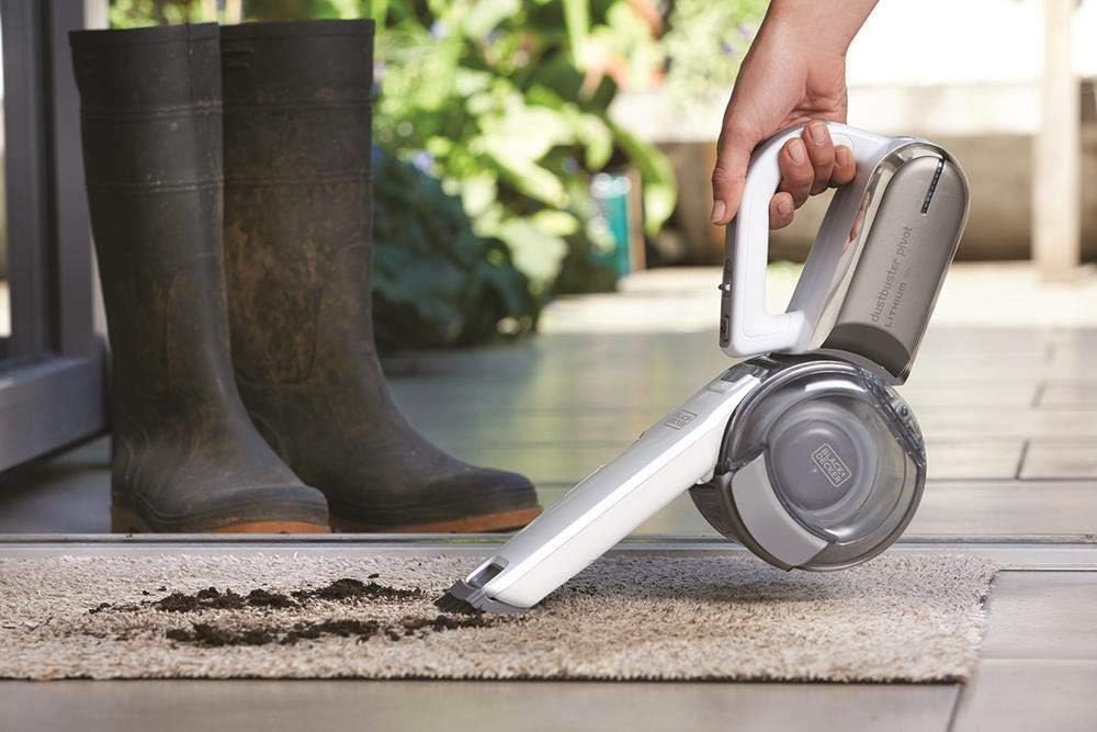 BLACK+DECKER Cordless 18V Handheld Vacuum Cleaner with Pivoting Head, 8 Cleaning Positions, Charging Dock and Accessories - Image 4