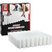 HockeyShot All-Star Dryland Flooring Tiles 10 Pack, 18x18, White - Build Your Own Year-Round Hockey Training Surface, Versati