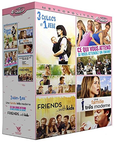 Bébé - Coffret 4 Films : 3 Colocs Et 1 Bébé + Une Famille Très Moderne + Ce Qui Vous Attend Si Vous Attendez Un Enfant + Friends With Kids - Pack