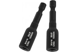 PANSHIYON Hanger Bolt Driver,2 Pieces 5/16" Hanger Bolt Install Tool with 1/4 Inch Hex Shank, Hanger Bolt Installation Tool for Woodworking (5/16")