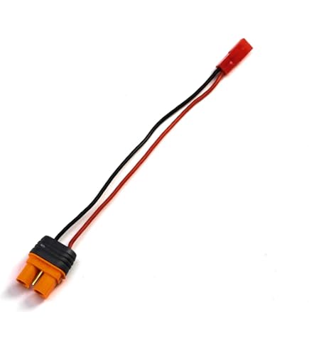 Adaptateur De Charge Spektrum Pour Batteries TX NiMH/LiPo – Connecteur Banane – Longueur 120 Mm – Pour Modélisme