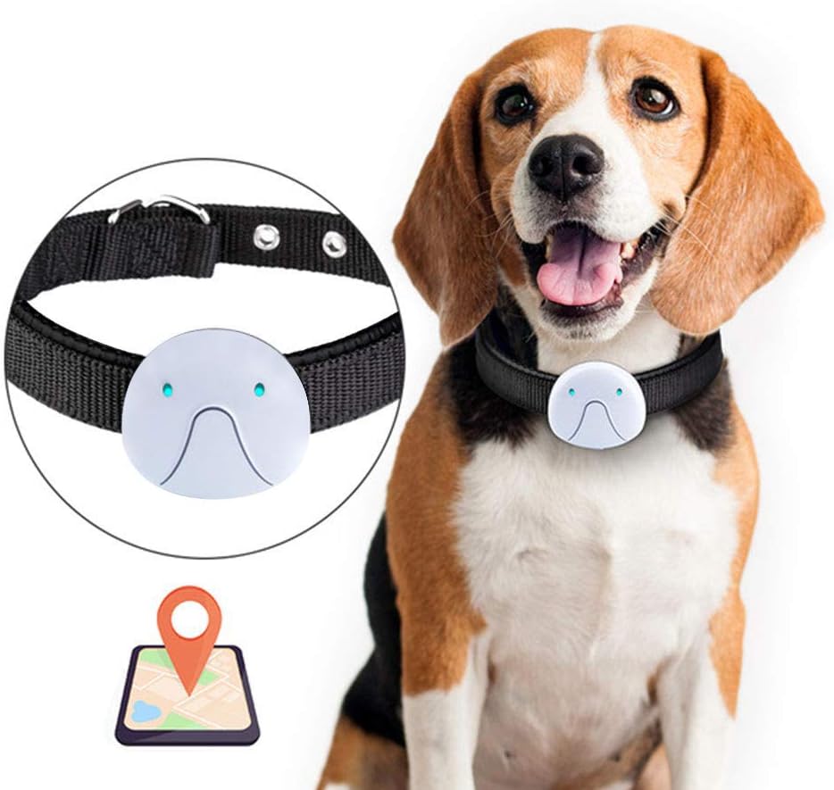 Kuoser Pet Tracker No Monthly Fees, Waterproof & Lightweight GPS Tracking Collar for Dog &Cat, Pet Activity Monitor with Free App, applicable for GSM & WIFI with Live Location updated per 10s
