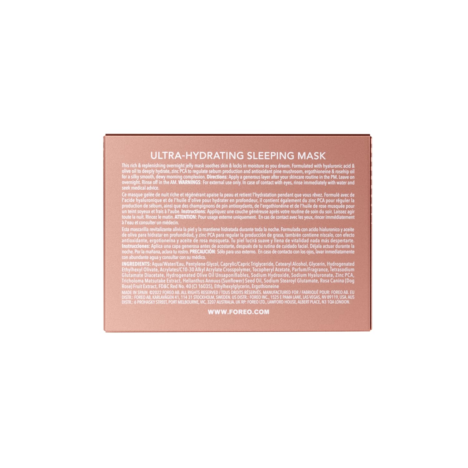 FOREO SUPERCHARGED Ultra hydrating Night Mask - Night Face Moisturizer - Deeply Replenishing Moisturizer Face Cream - Rejuvenating - Vegan - Cruelty & Gluten-Free - 2.5 oz