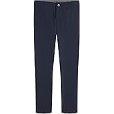 Izod Boys School Uniform Performance Khaki Pant, Flat Front & Comfortable Waistband
