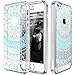 iPhone SE Case, E LV iPhone 5SE Case Anti-Scratch Slim Case with Design Protective case Cover for iPhone 5 5S SE - [Mint White]
