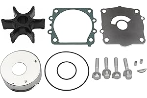 GHmarine 68VW0078 Water Pump Impeller Repair Kit for Yamaha Outboard 75 90 115 HP 4 Stroke Motors 68V-W0078-00-00 68V-W0078-01-00 Sierra 18-3442