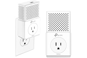 TP-Link AV1000 Powerline Ethernet Adapter - Gigabit Port, Plug&Play, Power Saving, Noise Filtering(TL-PA7010P KIT)