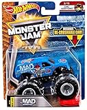 2018 Hot Wheels Monster Jam 1:64 Scale Truck with Re-Crushable Car - The Mad Scientist