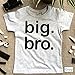 Big bro Shirt boy Big Brother Announcement Shirt for Baby Boys Toddler Promoted to (Charcoal Black, 2 Years)