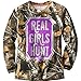 Legendary Whitetails Real Girls Hunt Big Game Field Camo Long Sleeve Tee