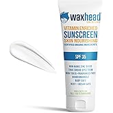 Waxhead Non-Nano Zinc Oxide Sunscreen, EWG Sunscreen with Zinc Oxide for Face & Body, Mineral Natural Non-Toxic Pure Sunblock, Biodegradable Cream Lotion Sun Block, Tattoo, Eczema Vitamin D + E (4oz)