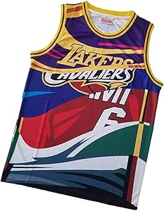 Amazon.com: XMYM Basketball Jerseys for Men Jordan James Bryant, Lakers Bulls Spurs Raptors 90s ...