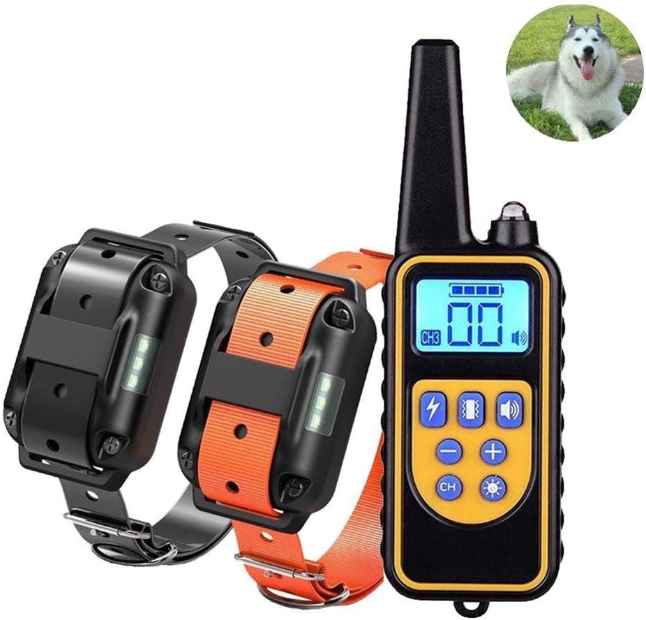 Reviews YLOVOW Dog Training Collar 2 Dogs 1000Ft Remote Rechargeable