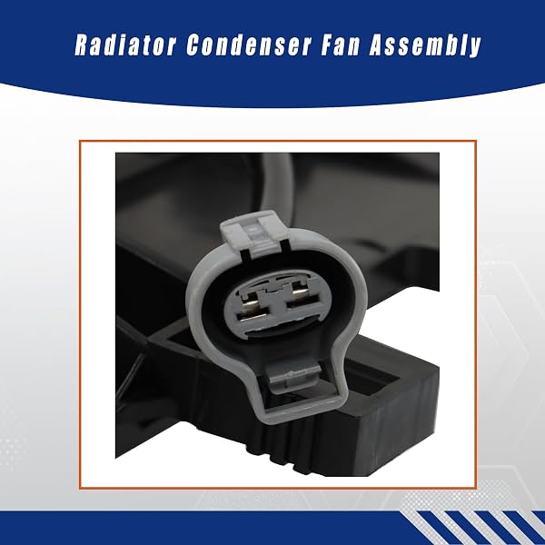 GXYWADY COOLING FAN RADIATOR CONDENSER FAN ASSEMBLY REPLACEMENT FOR TO3115199 1636337130 167110T200 REPLACEMENT FOR COROLLA 1.8L 2020-2022
