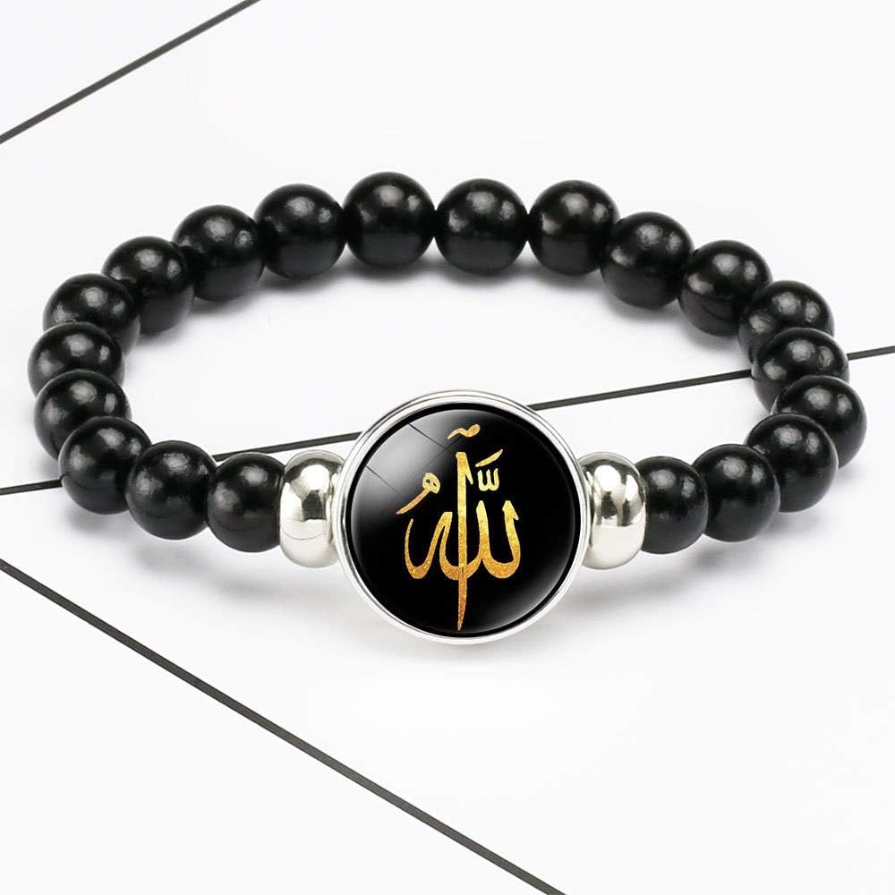 Men's bracelet Bohemian Beads Allah Bracelet Men Women Handmade Vintage Classic Bracelet Allah Time Gem Beaded Jewelry Gift