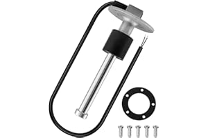 HZSIFU Fuel Level Sending Unit 0-190 ohms 6"(150mm) for Marine Boat Truck Car, Fuel Water Level Gauge Sensor Stainless Steel Fuel Gas Sender