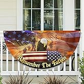 FLAGWIX American Army Veteran Flag - Non-Pleated American Fan Flag Bunting 1x3 ft - Veteran Gifts for Men Women, Patriotic 4th of July Memorial Day Decorations Outdoor for Home Garden Decor