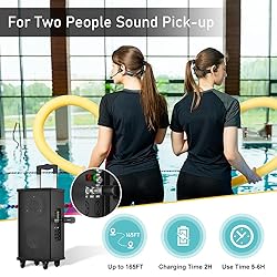 KIMAFUN 2.4G Headset Dual Wireless Microphone for 2
