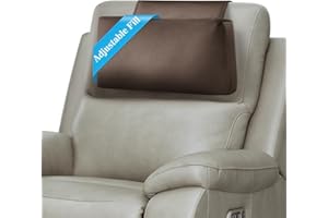 AHUAWA Recliner Headrest Pillow, Adjustable Comfort Neck & Head Support Pillow, Soft Velvet Non-Slip Headrest for Pain Relief & Relaxation, Ideal for Recliner, Couch, Chair, Sofa