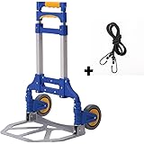 Portable Folding Aluminum Hand Truck Luggage Carts Dolly 170 lb Capacity heavy duty