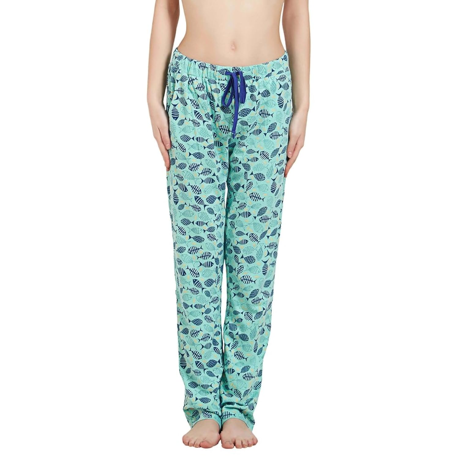 mystere paris womens 2 pocket printed pyjamas