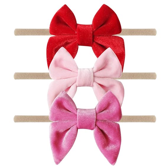 red velvet headband baby