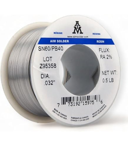 AIM Solder 60-40 Tin Lead Rosin Core Solder Wire for Electrical