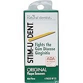 Stim-U-Dent Plaque Removers 3 Packs of 4x25 Picks/Pack (300 Picks) - Mint Flavor