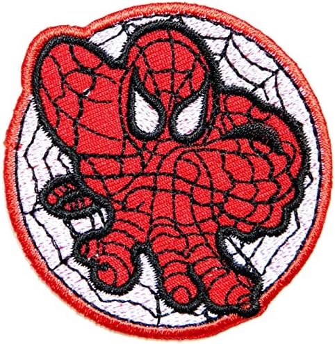 Spiderman Spider Web Superhero Super Hero Logo Cartoon Movie DC Comics Patch Sew Iron on Embroidered Applique Collection By PatchPrimium