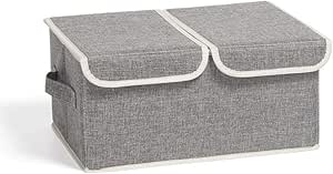 WNMO Caja De Almacenamiento Plegable De Tela con Tapa Caja De
