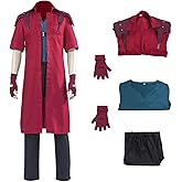 Nahzsai Dante Costume Devil Cosplay Cry Red Trench Coat Jacket Gloves Outfit Anime DMC Demon Suit for Adults