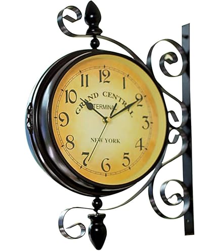 Amazon.com: BELMAKS Vintage Double Sided Wall Clock Vintage