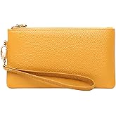 Tapp Collections Women's Wristlet Clutch Slim Leather Wallet RFID Blocking Pouch - Golden Yellow