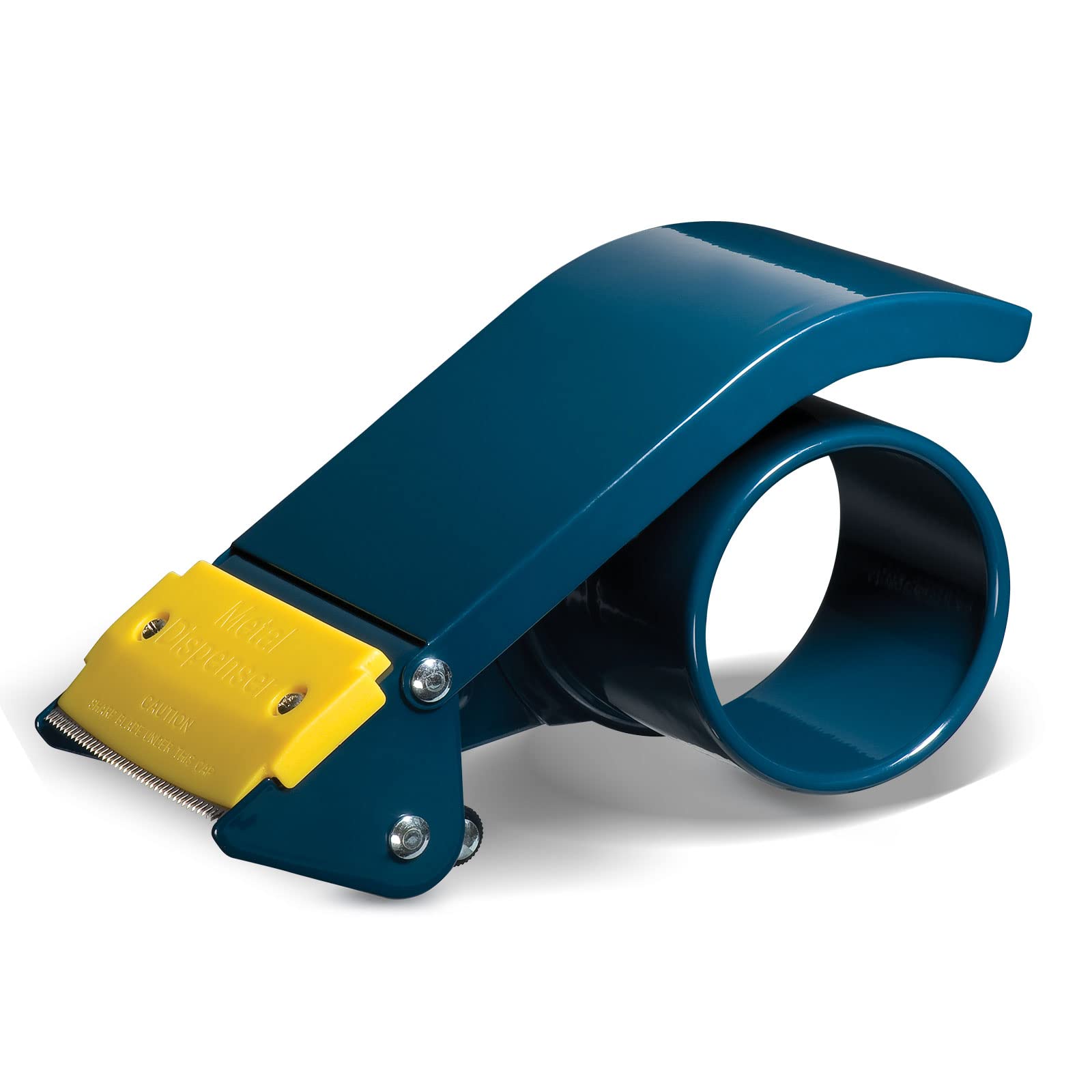 Excell 3” (76.2mm) Handheld Packing Tape Dispenser, Durable Metal Carton Sealer with Anti-Backflow Clip, Safety Retractable Blade Cover, Fits 3” (76mm) Core, for Shipping & Sealing, Tape Not Included