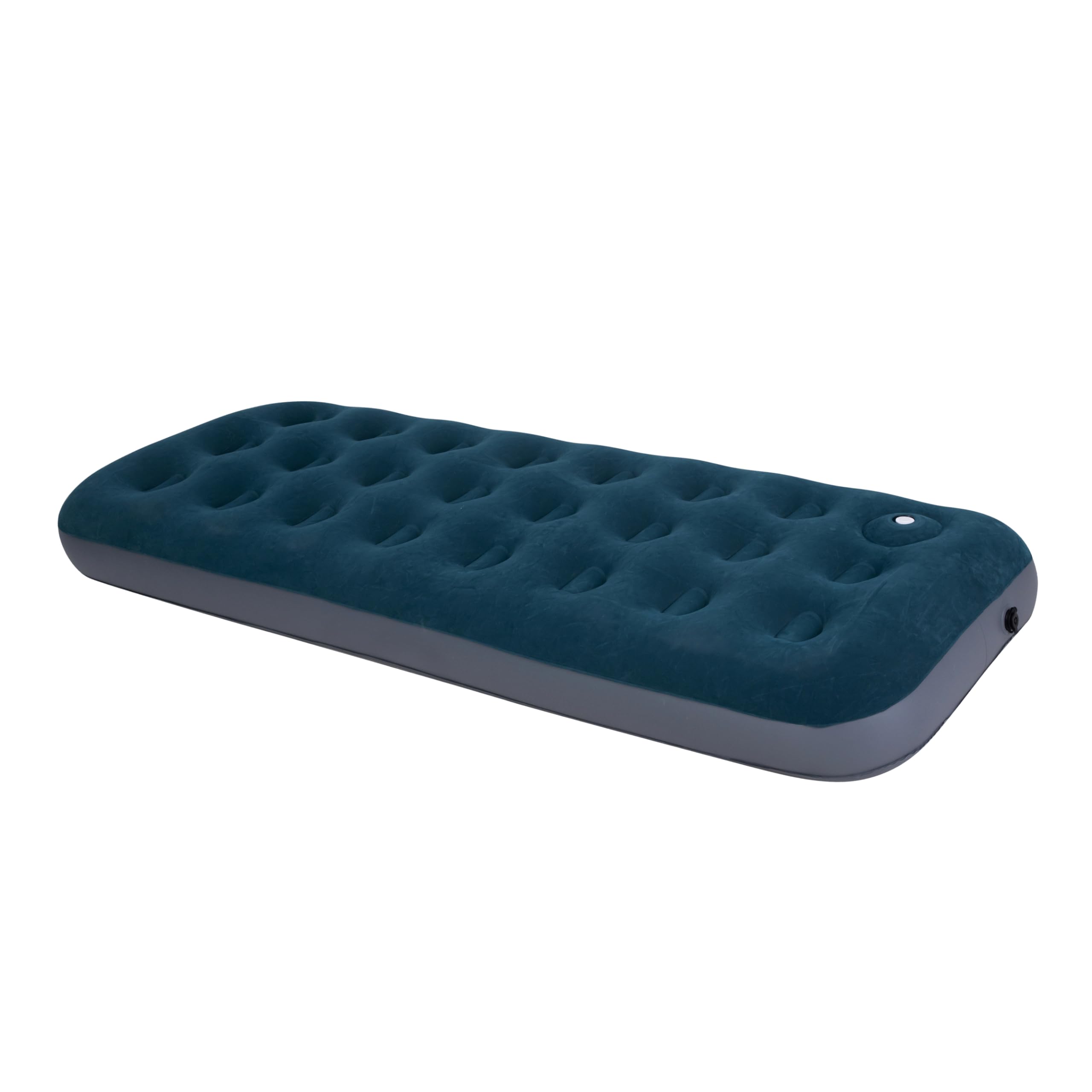 CB SKY Single Air Mattress with Built-In Foot Pump, Leak-Free Airbed with Soft Flocked Surface, Pefect for Home Portable Camping Travel