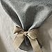 Ling's moment Faux Burlap Table Runner Gray Table Runners Imitated Linen 14 x 108 Inch for Wedding Party Table Farmhouse Table Runner