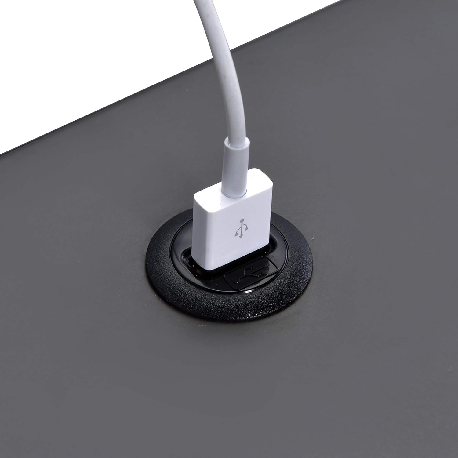 Amazon Com Picket House Furnishings Gemma Nightstand With Usb Port In Gray