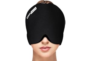 Comfitech Headache Relief Hat Migraine Cap, Wearable Migraine Mask Ice Head Wrap for Tension Headache, Puffy Eyes, Sinus Head